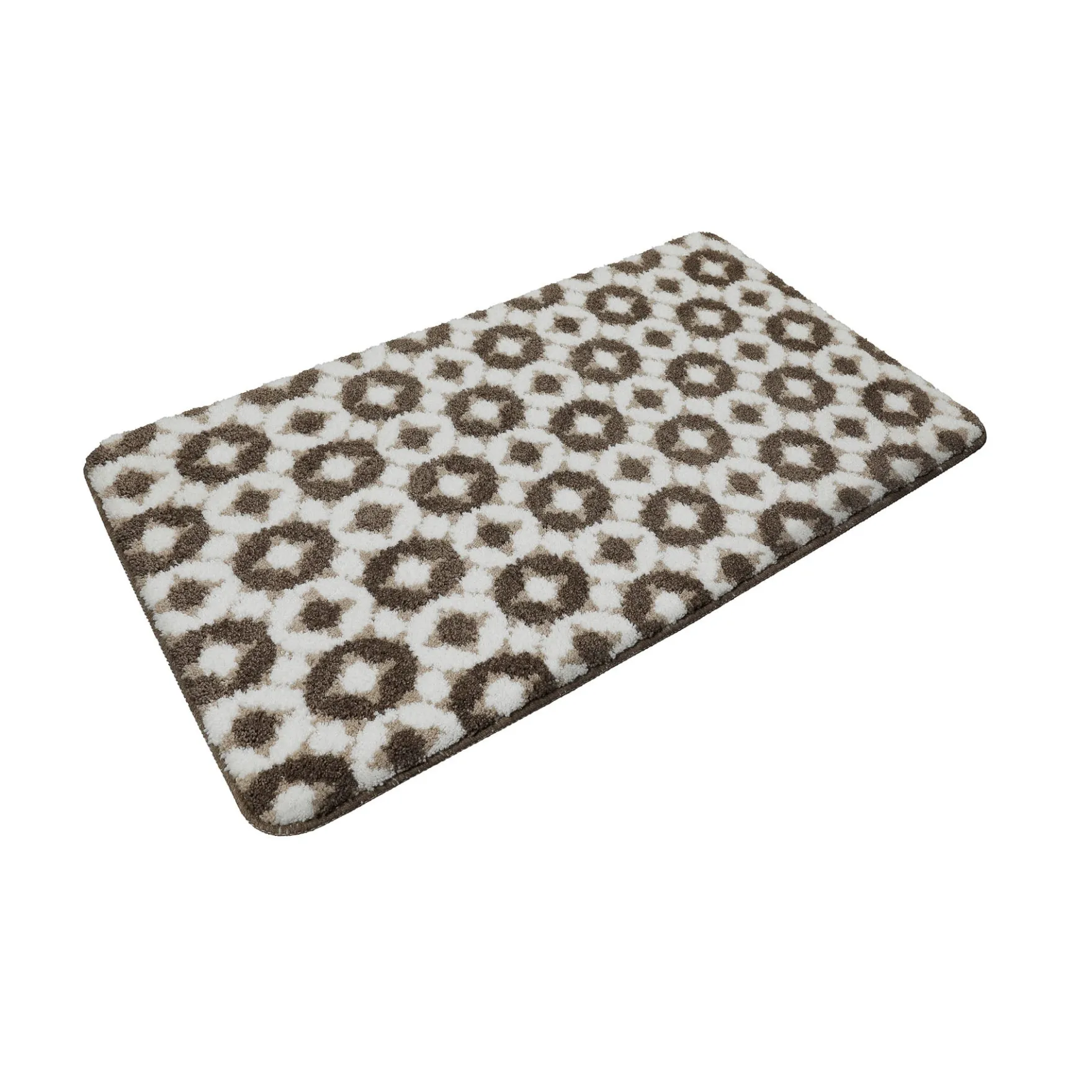 Badteppich Weiß Beige Braun "J&J" WECONhome Basics