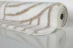 Badteppich Weiß Beige