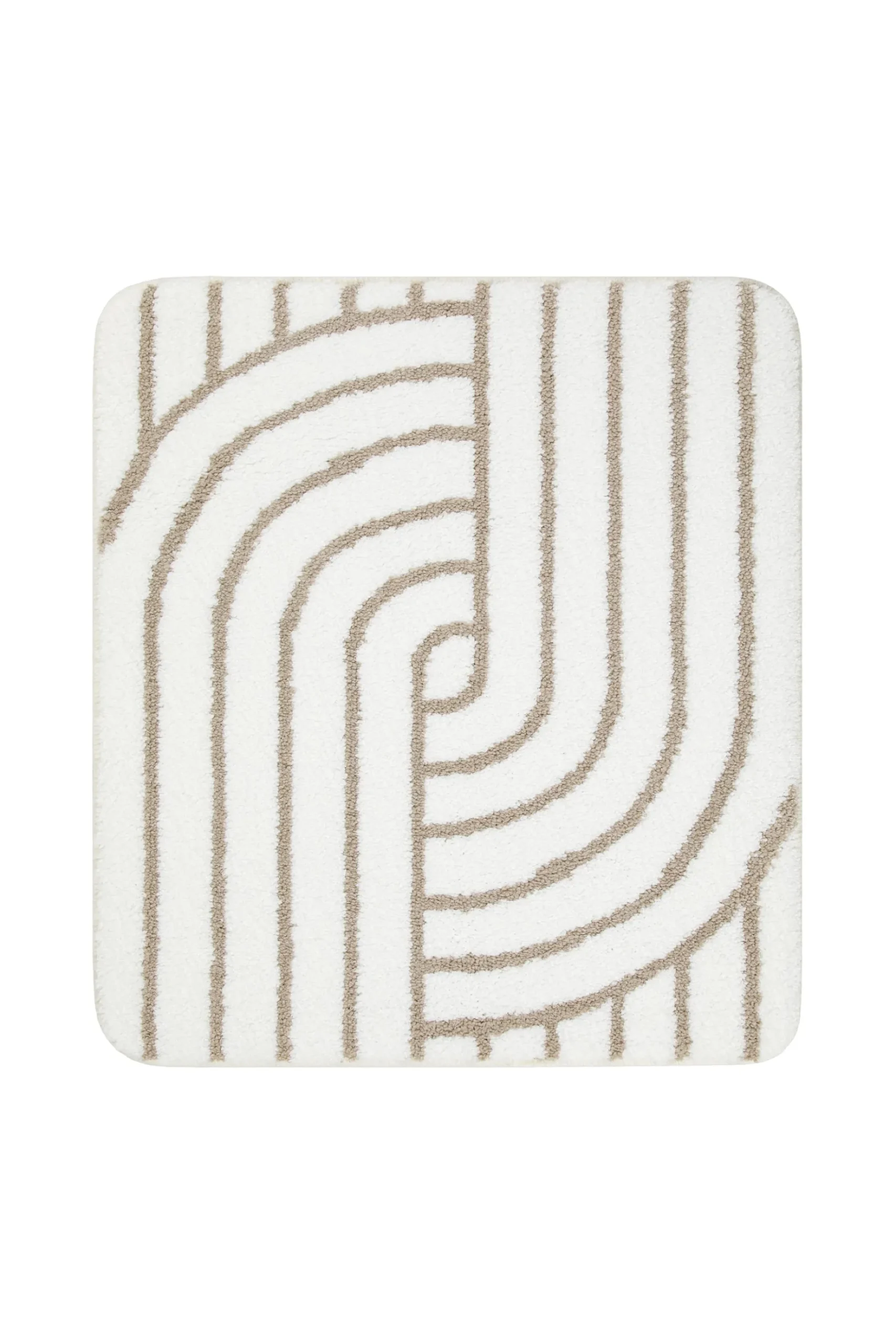 Badteppich Weiß Beige "Hilda" WECONhome Basics