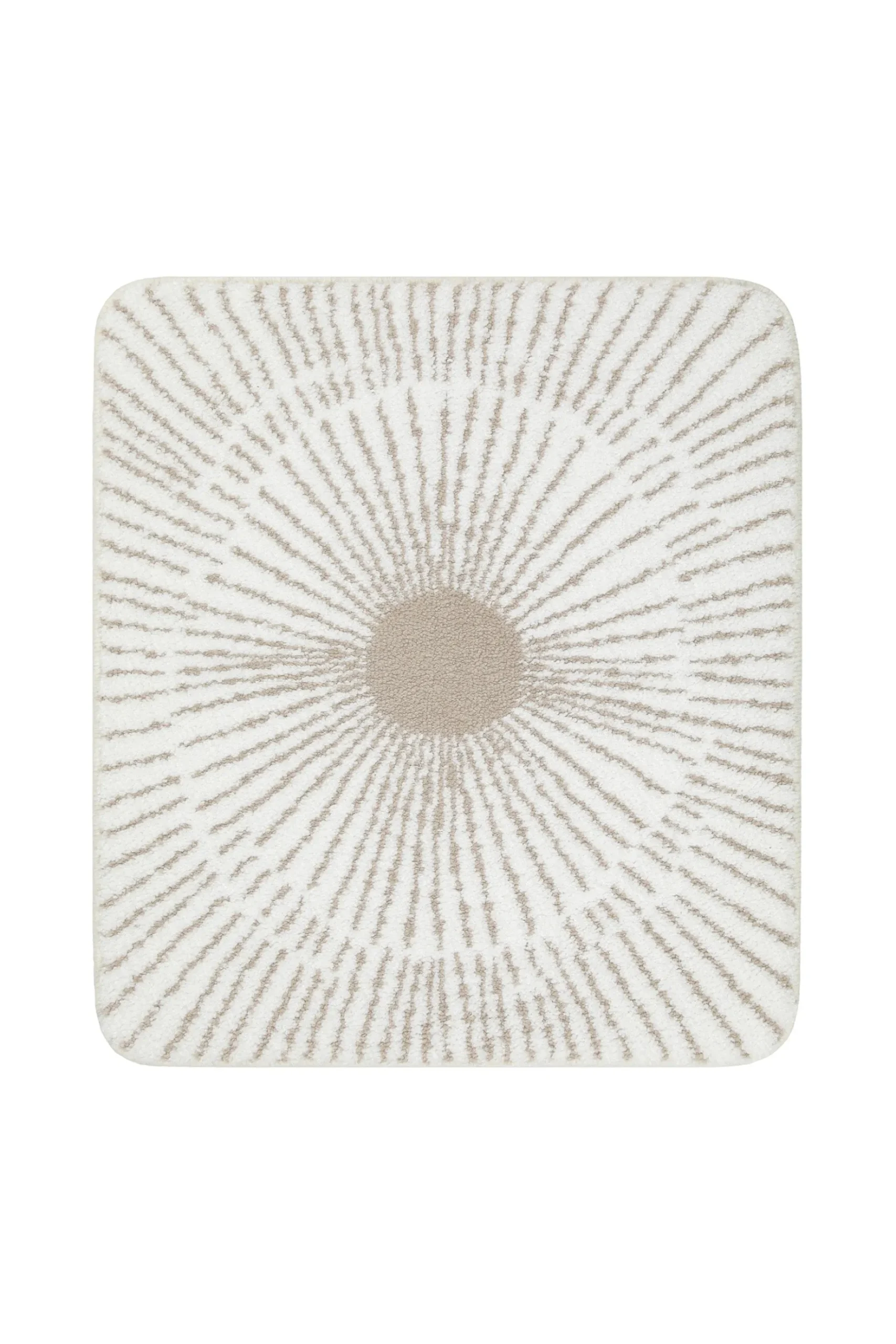 Badteppich Weiß Beige "Jasbeer" WECONhome Basics