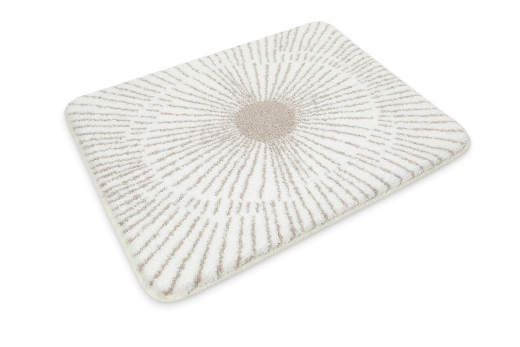 Badteppich Weiß Beige "Jasbeer" WECONhome Basics