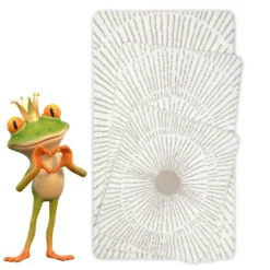 Badteppich Weiß Beige