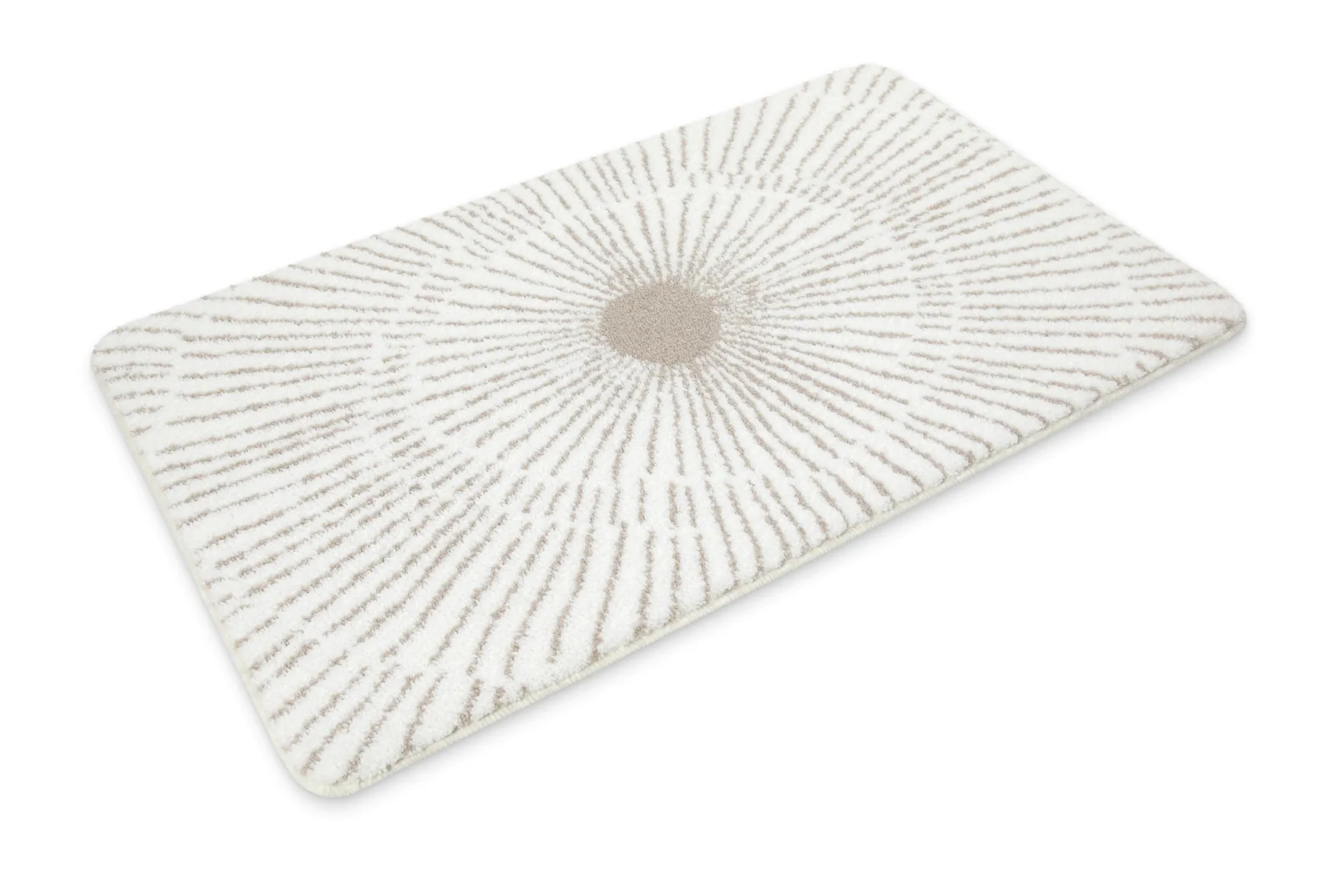 Badteppich Weiß Beige "Jasbeer" WECONhome Basics