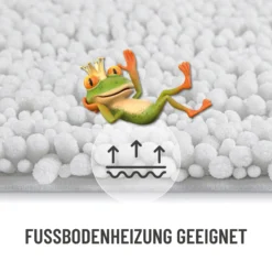 Badteppich Weiß