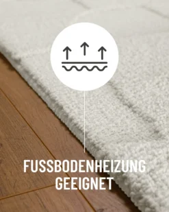 Badteppich Weiß 