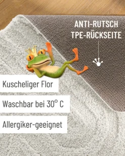 Badteppich Weiß