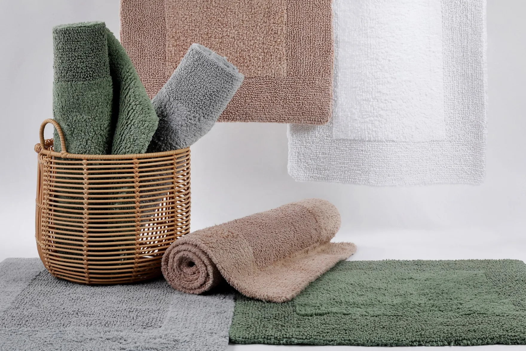 Badteppich Weiß "Finn" WECONhome Basics