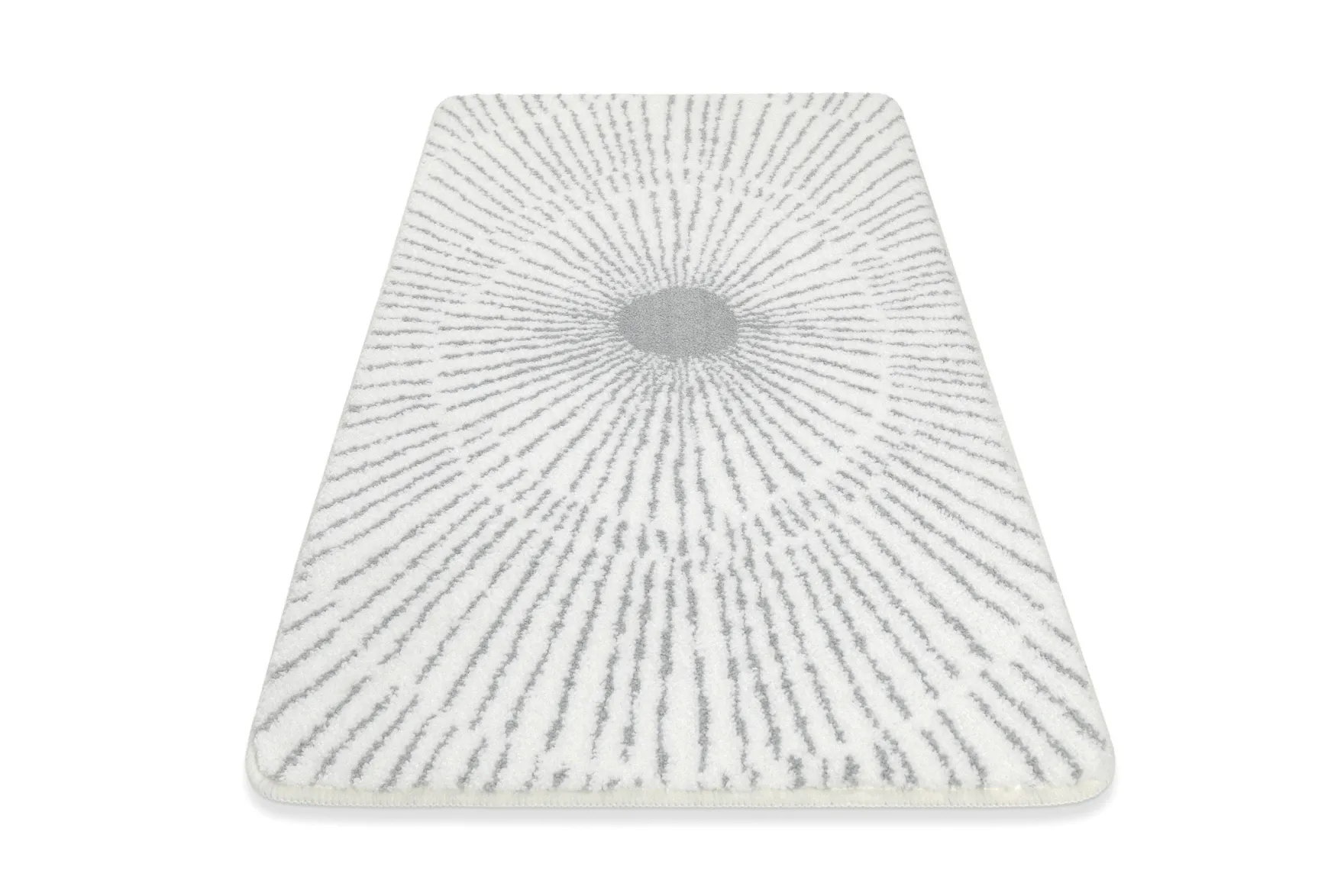 Badteppich Weiß Grau "Jasbeer" WECONhome Basics