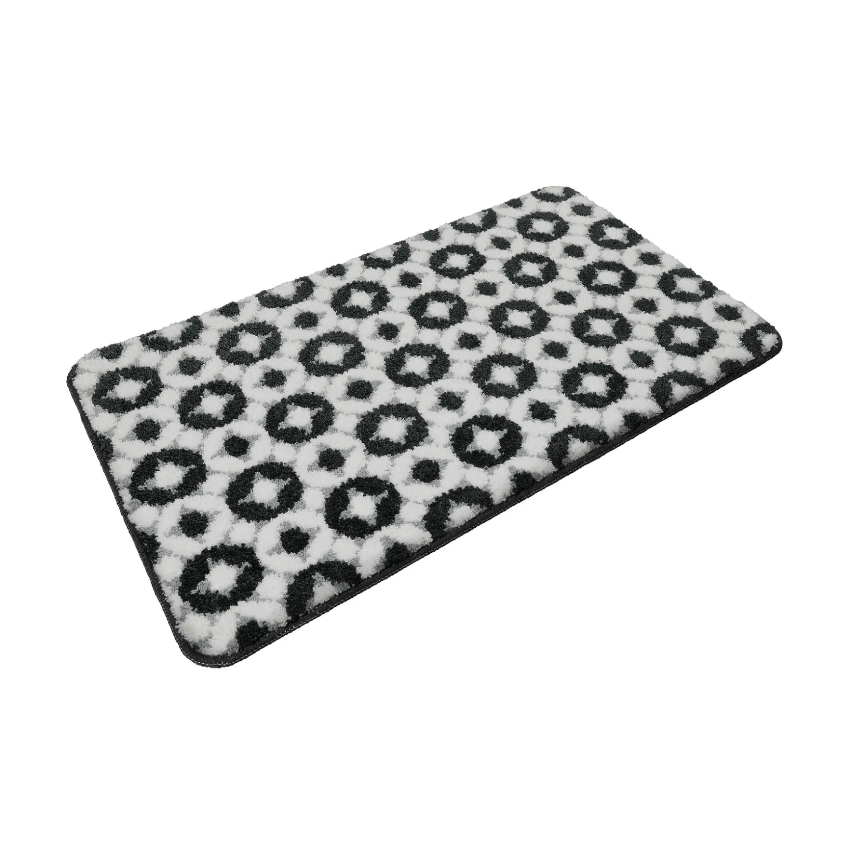 Badteppich Weiß Grau "J&J" WECONhome Basics