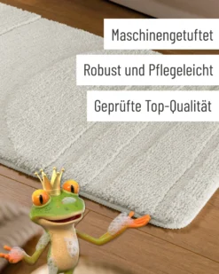 Badteppich Weiß