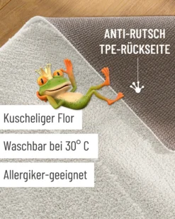 Badteppich Weiß