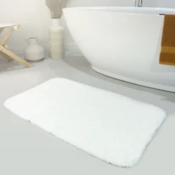Badteppich Weiß 