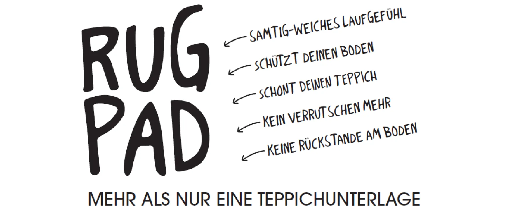 Basic "RugPad" Teppichunterlage für sicheren Halt - WECONhome