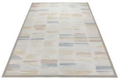 Baumwoll-Wendeteppich Estland beidseitig Farblinien creme 160x230 cm