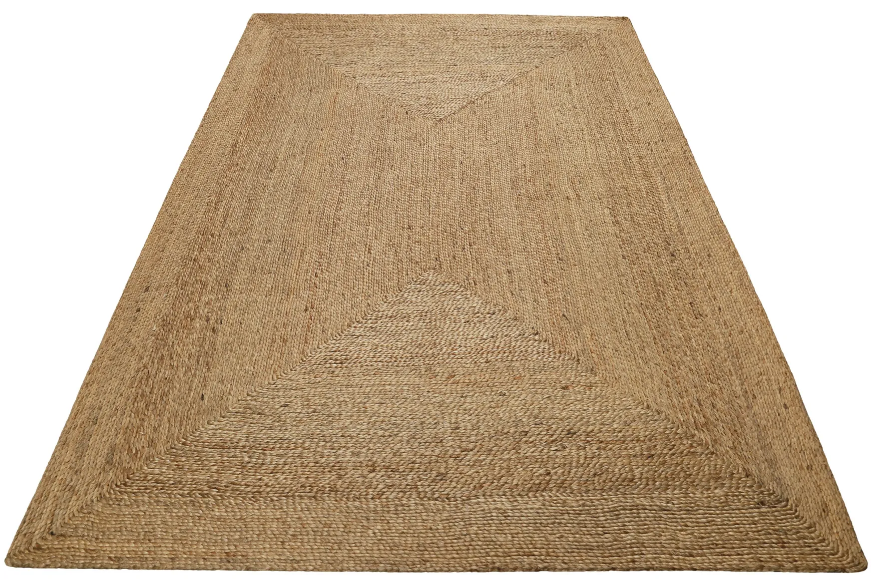 "Collins" Jute-Teppich – schwer, klar, handgewebt