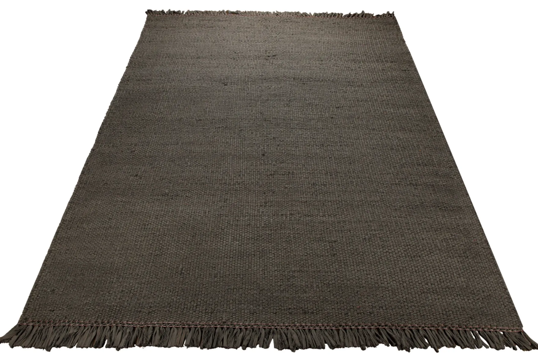 Dedon Outdoor Handwebteppich uni dunkelgrau 160x230 cm