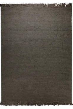 Dedon Outdoor Handwebteppich uni dunkelgrau 160x230 cm