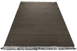 Dedon Outdoor Handwebteppich uni taupe 160x230 cm