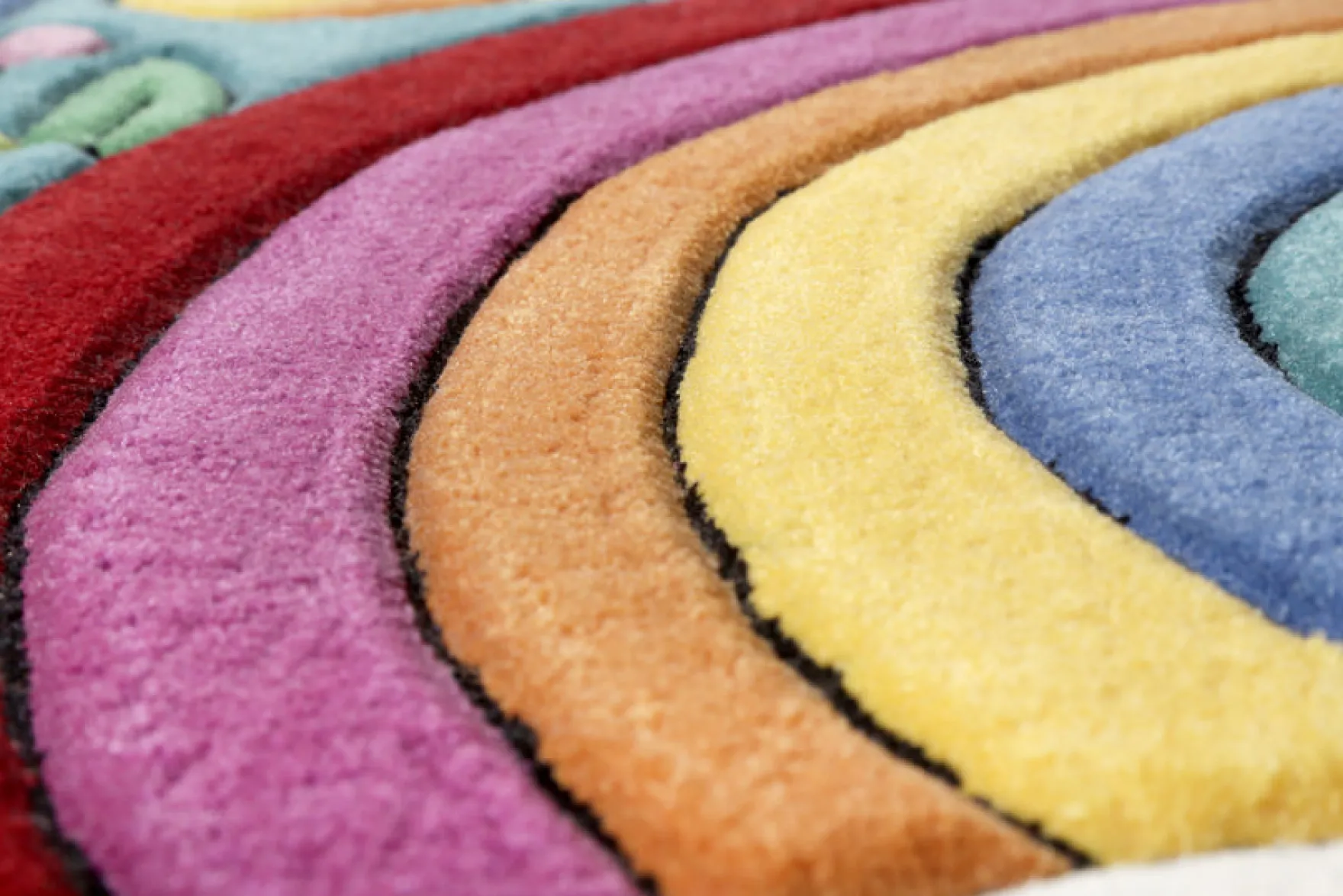 Doodle Kinderteppich Bunt Kurzflor "Lovely Unicorn"