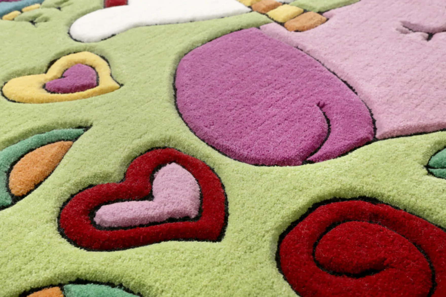 Doodle Kinderteppich Bunt Kurzflor "Lovely Unicorn"