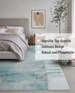 Esprit Flachgewebeteppich Blau Multi