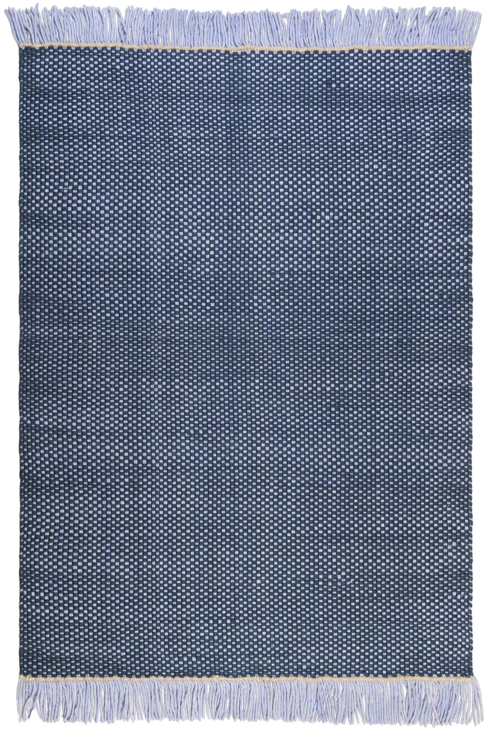 Esprit Handwebteppich Blau aus Wolle "Casa"