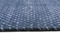 Esprit Handwebteppich Blau aus Wolle