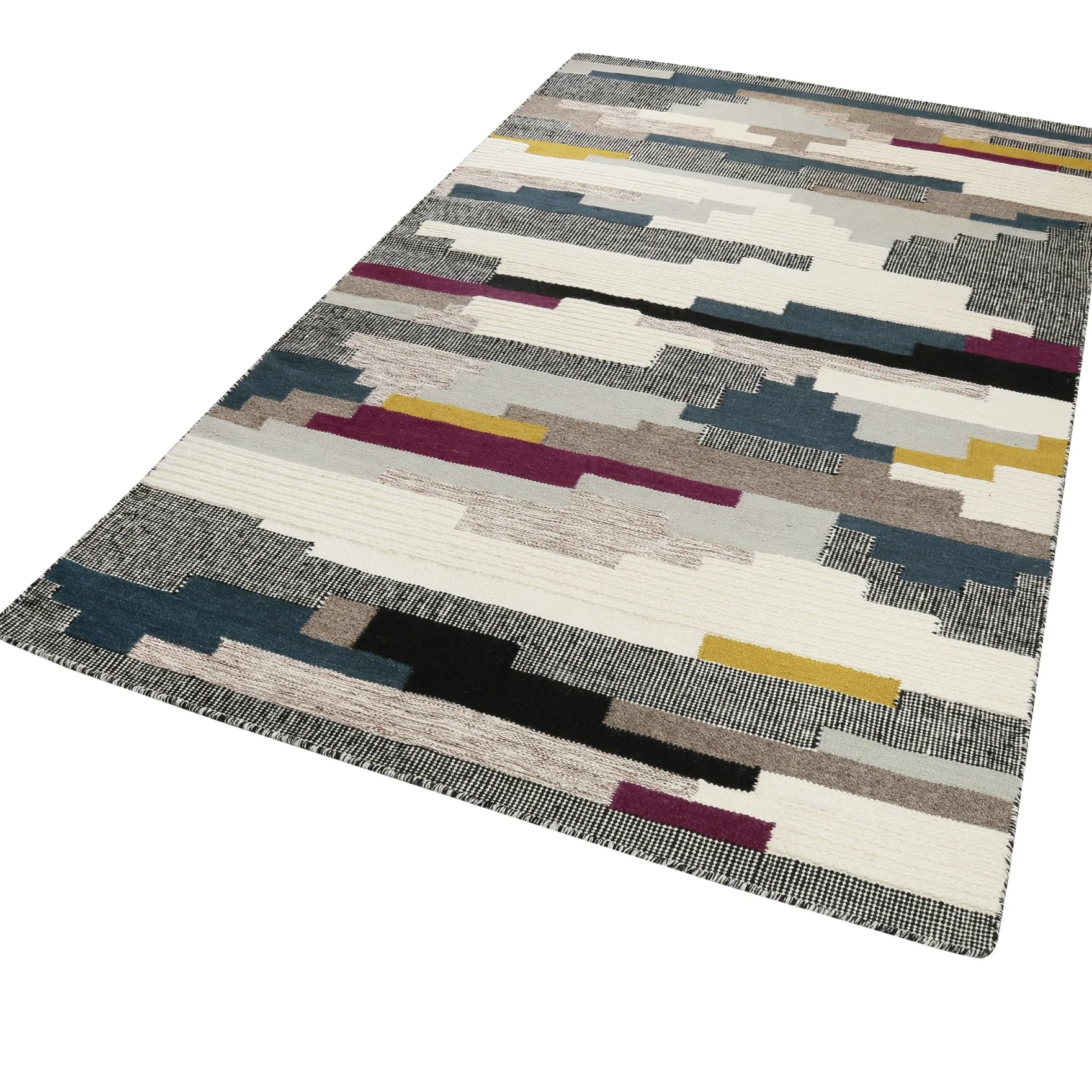 Esprit Kelim Beige Bunt aus Wolle "Natham"