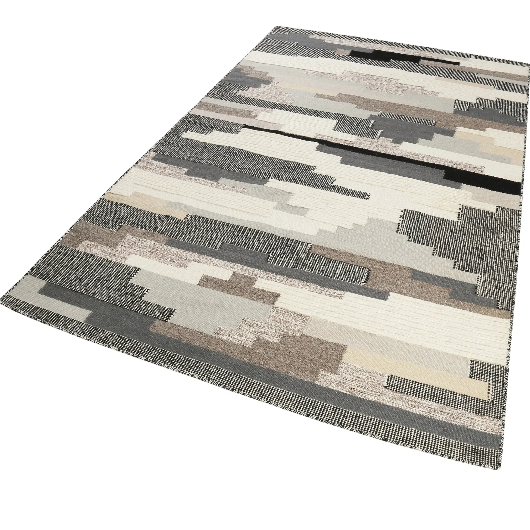 Esprit Kelim Beige Taupe aus Wolle "Natham"
