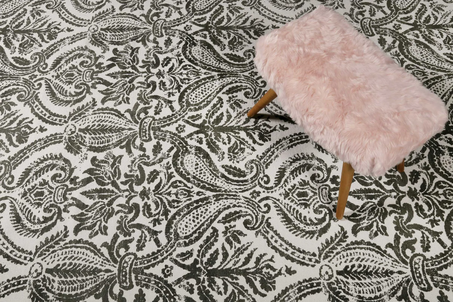 Esprit Kelim Teppich beige grau aus Baumwolle "Arvid"