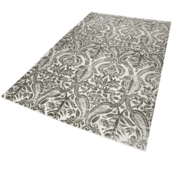 Esprit Kelim Teppich beige grau aus Baumwolle