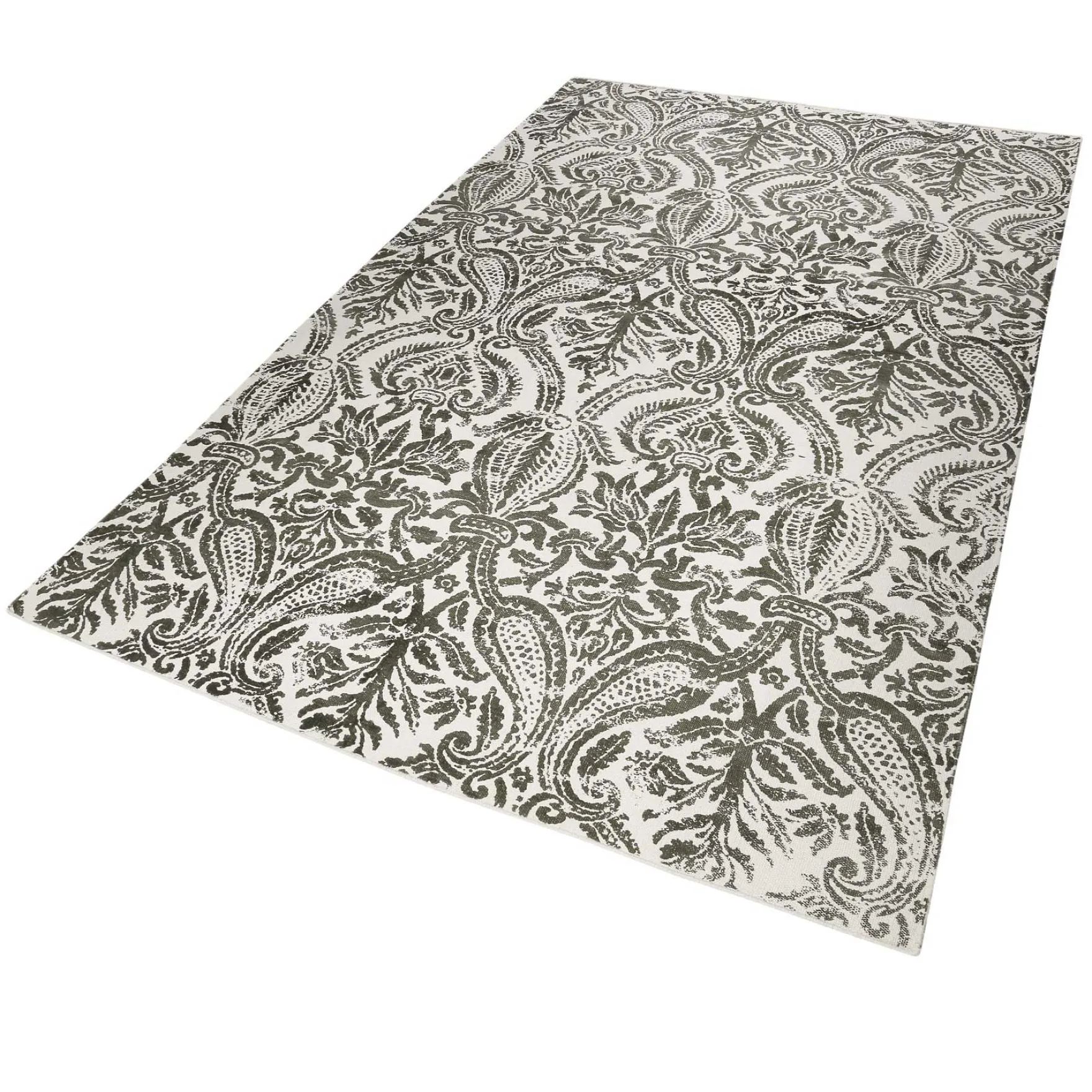 Esprit Kelim Teppich beige grau aus Baumwolle "Arvid"