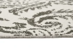 Esprit Kelim Teppich beige grau aus Baumwolle