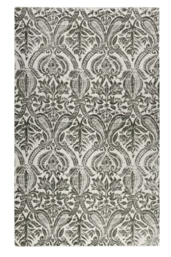 Esprit Kelim Teppich beige grau aus Baumwolle