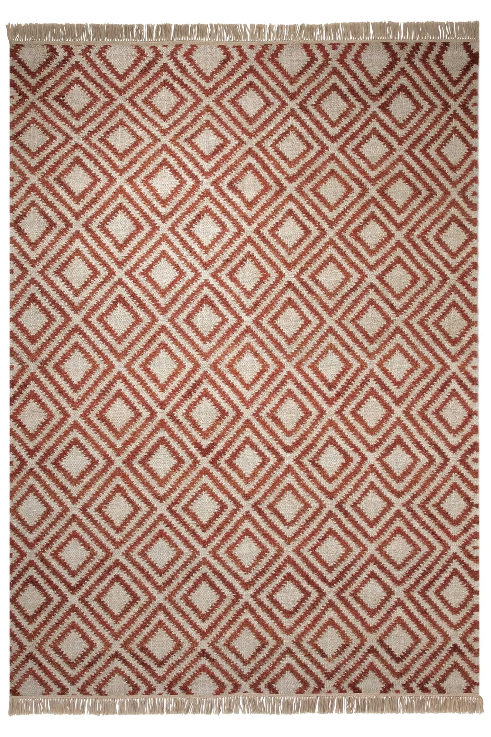 Esprit Kelim Teppich Beige Rot "Simple"