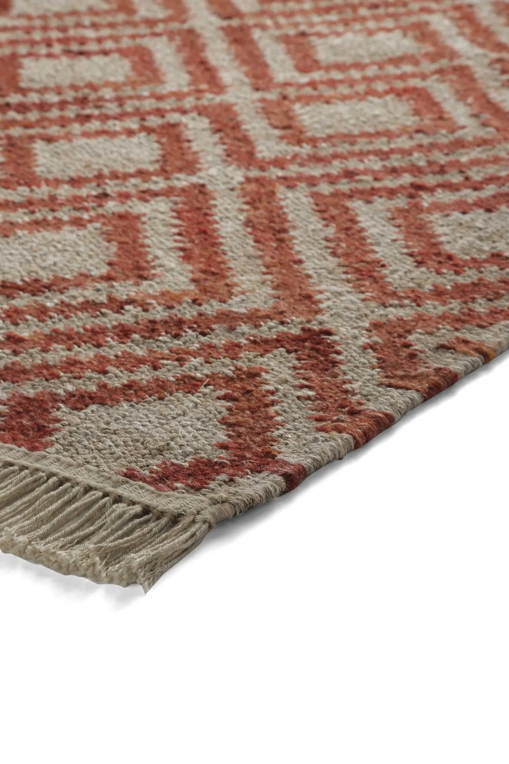Esprit Kelim Teppich Beige Rot "Simple"