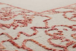 Esprit Kelim Teppich Beige Rot aus Wolle "Kayla Border"