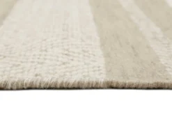 Esprit Kelim Teppich Beige Sand aus Wolle