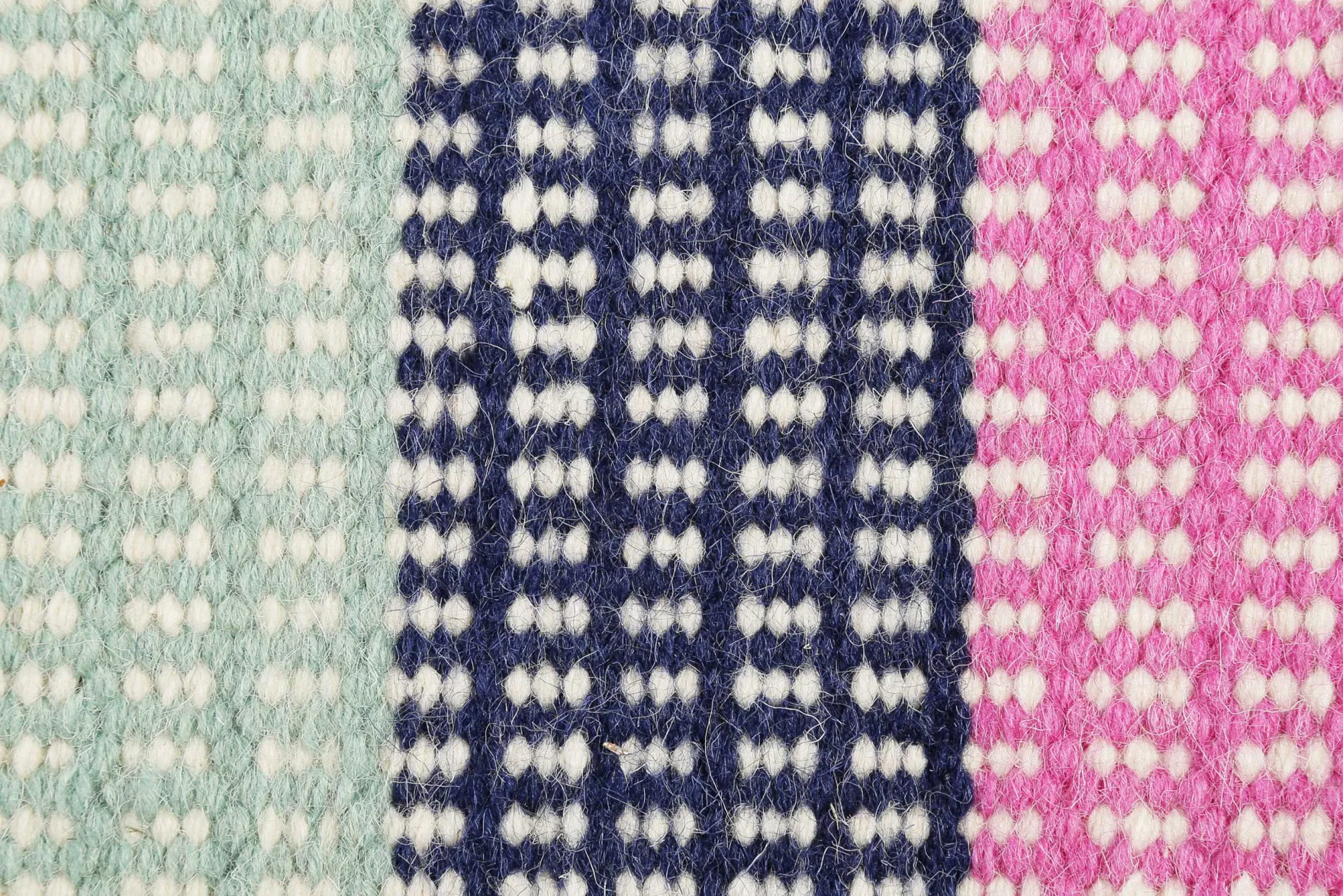 Esprit Kelim Teppich Blau Pink aus Wolle "Makon Kelim"
