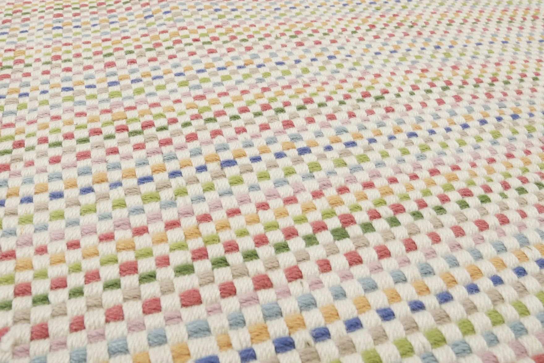 Esprit Kelim Teppich Bunt aus Wolle "Kids Durrie"