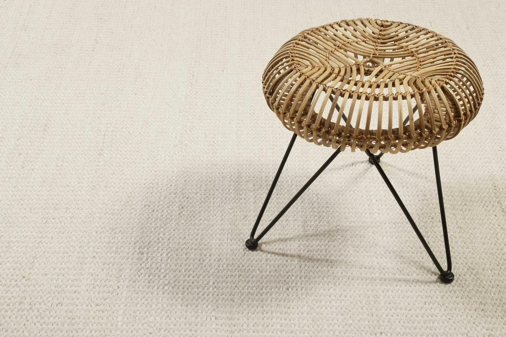 Esprit Kelim Teppich Creme Weiß aus Jute & Wolle "Gobi"