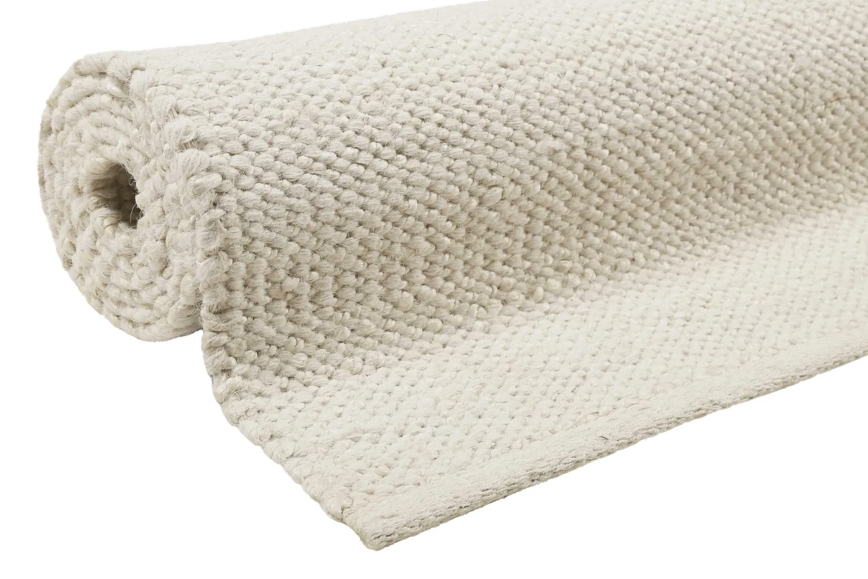 Esprit Kelim Teppich Creme Weiß aus Jute & Wolle "Gobi"