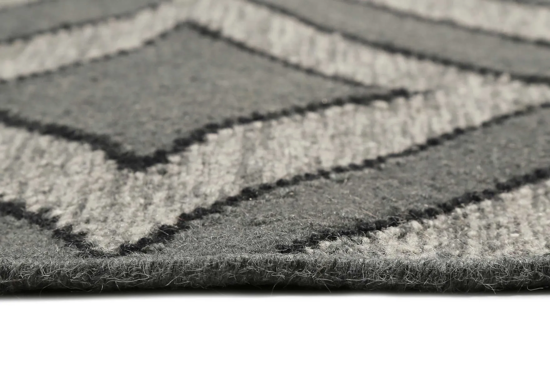 Esprit Kelim Teppich Grau aus Wolle "Kian"