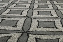 Esprit Kelim Teppich Grau aus Wolle
