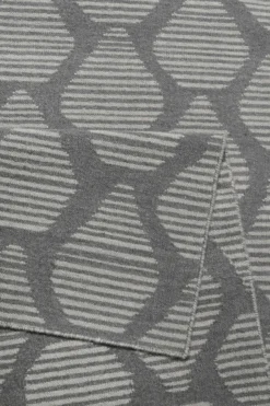 Esprit Kelim Teppich Grau aus Wolle