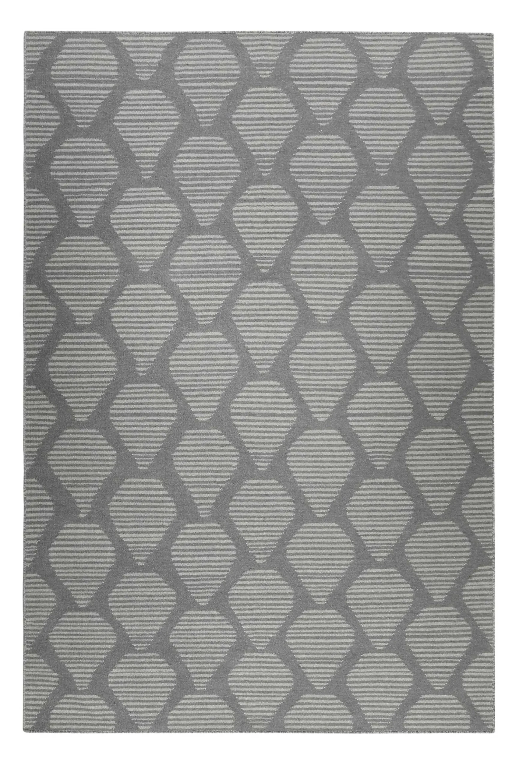 Esprit Kelim Teppich Grau aus Wolle "Rainns"