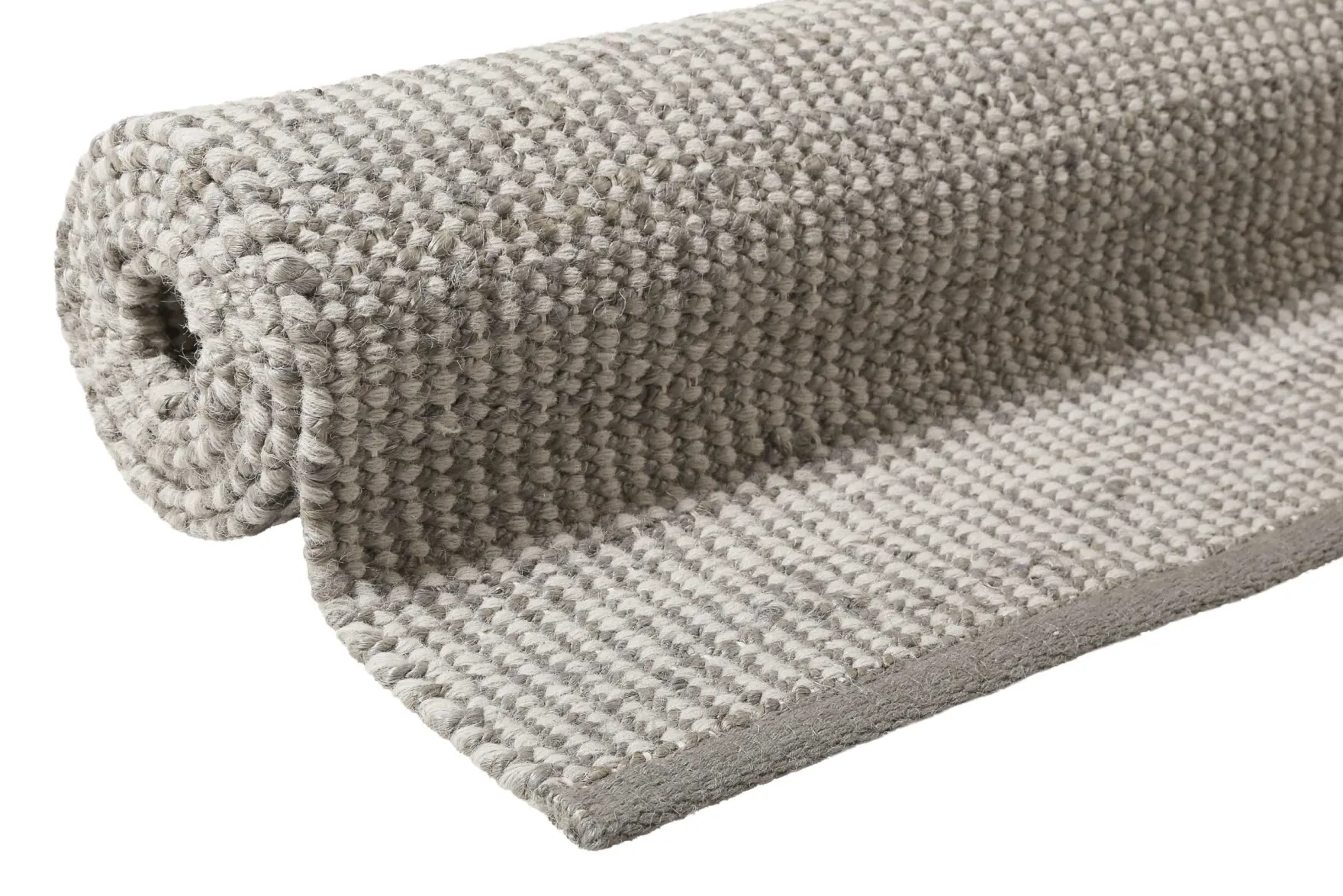Esprit Kelim Teppich Grau Creme aus Jute & Wolle "Gobi"