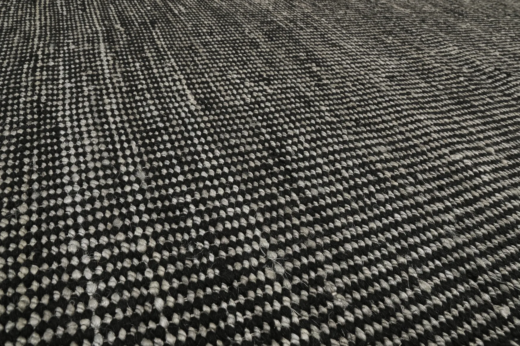 Esprit Kelim Teppich Grau Schwarz aus Jute & Wolle "Gobi"
