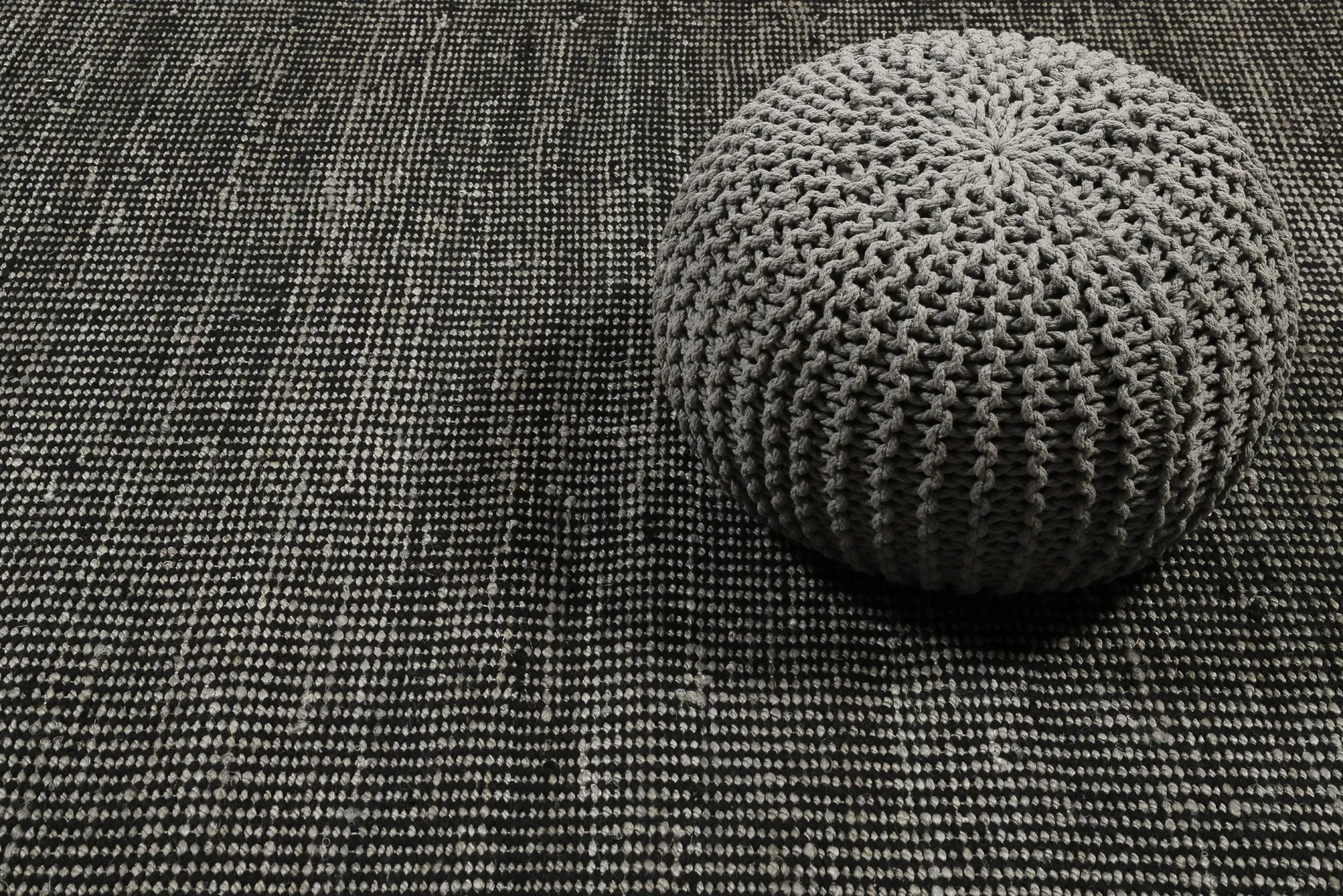Esprit Kelim Teppich Grau Schwarz aus Jute & Wolle "Gobi"