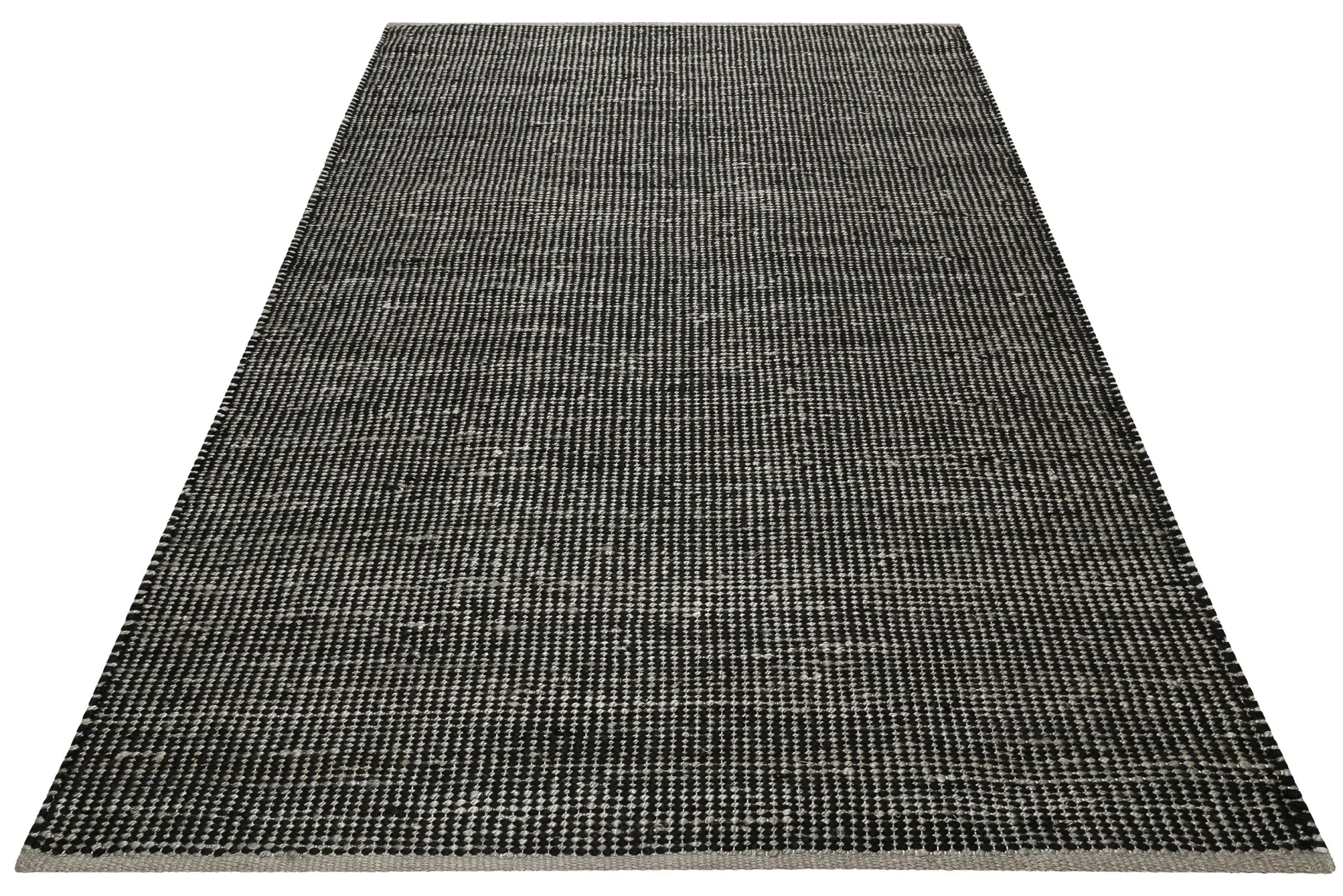 Esprit Kelim Teppich Grau Schwarz aus Jute & Wolle "Gobi"